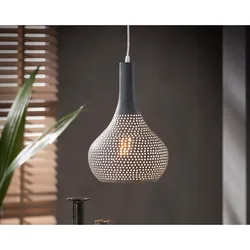 designline »Glasgow« Hängeleuchte schwarz-braun