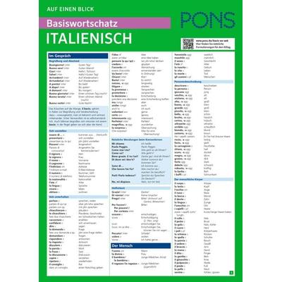 PONS Basiswortschatz auf einen Blick Italienisch, Taschenbuch von , PONS Langenscheidt GmbH, 978-3-12-562692-8
