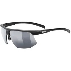Uvex, Unisex, Sportbrille, aerios (Black Matt, Smoke), Schwarz