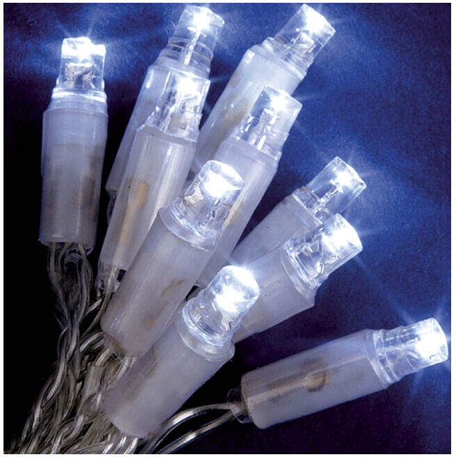 Hellum Guirlande lumineuse LED 120 pièces avec minuterie blanc chaud (576054)