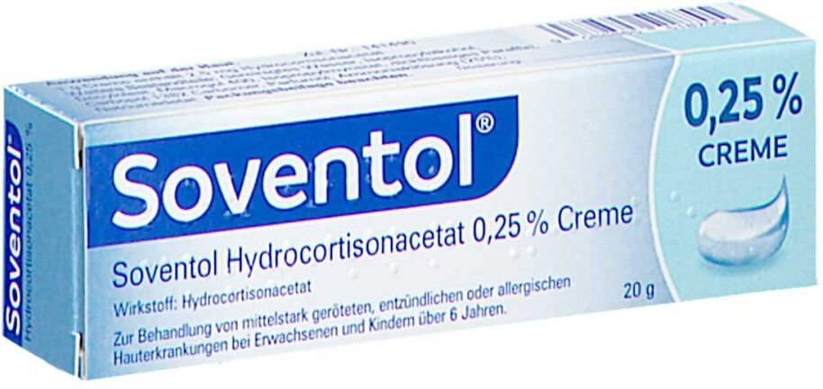 Soventol HydroCortisonacetat 0,25 % 20g