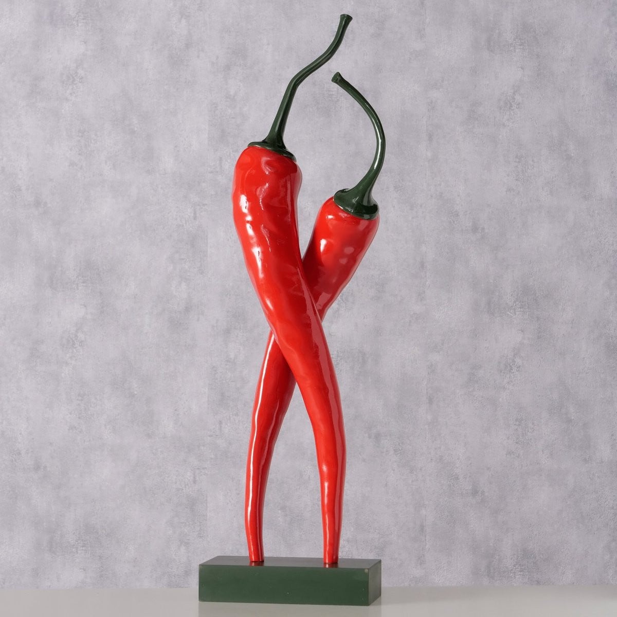 Boltze Peperoni Dansende Pepers Decoratie - Rood - 90 cm