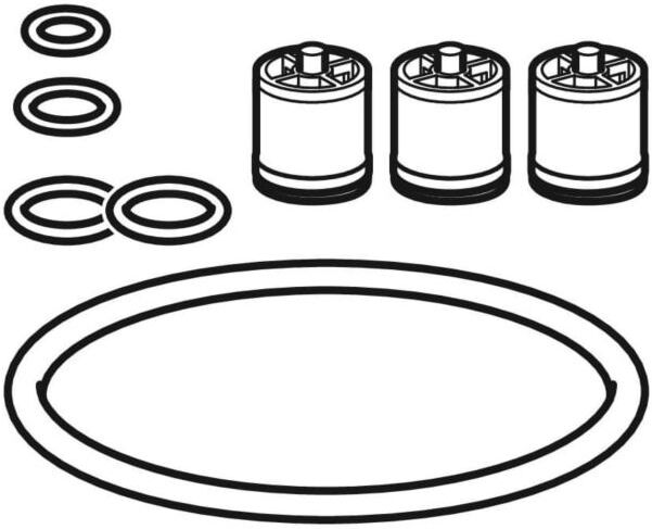 Geberit Dichtungs-/Rückflussverhinderer 242250001 Set HyTronic185/186