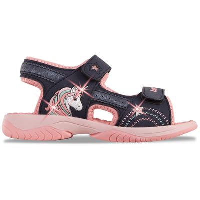 Sandale LOTTO, Mädchen, Gr. 31, bunt (navy, pink), Synthetik, mehrfarbig, Schuhe Sandale, - mit blinkenden LED Leuchten