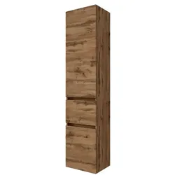 Held-Möbel Hochschrank Baabe Holzoptik Braun Eiche