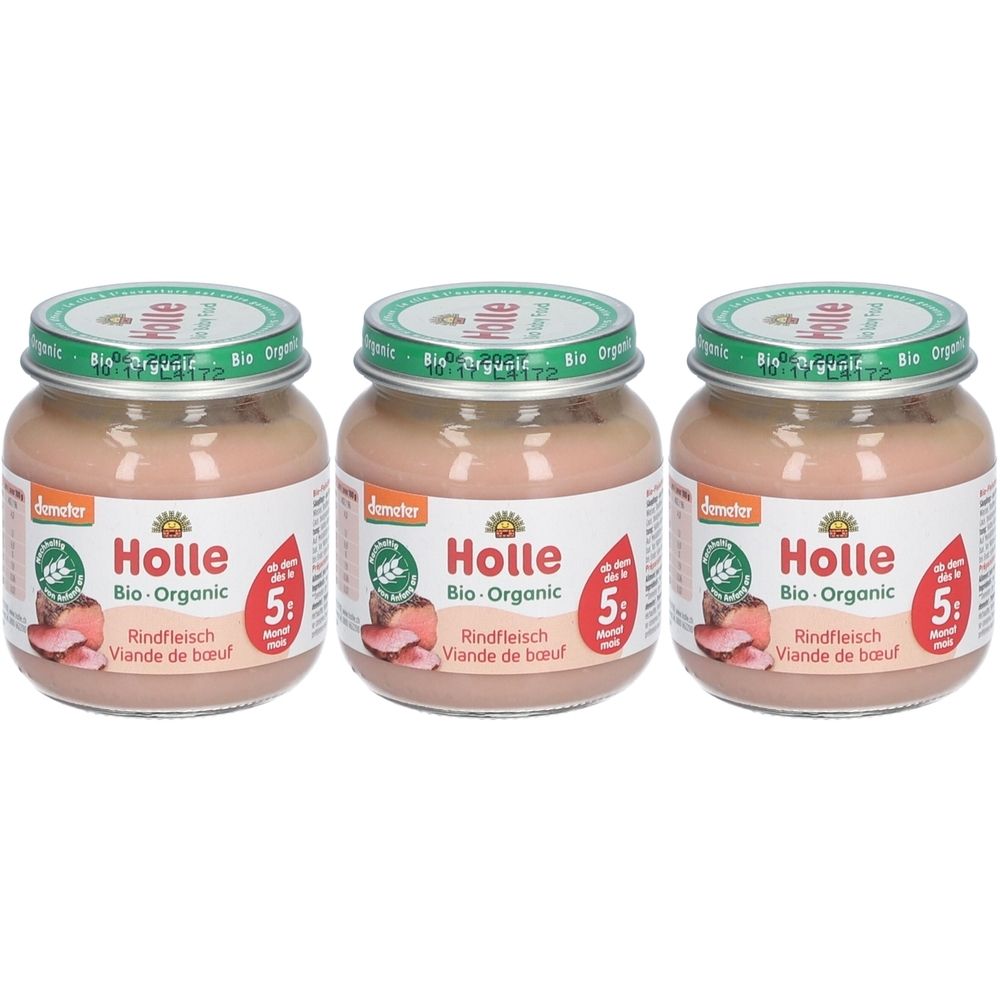 Holle Bio Rindfleisch, ab dem 5. Monat x3 3x125 g
