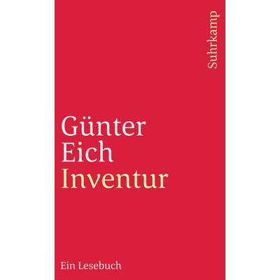 Inventur, Taschenbuch von Günter Eich, Suhrkamp, 978-3-518-37196-1
