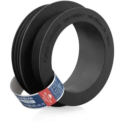 Crassus Kombiadapter CKA 100-105 / 90/75 (100-105mm auf 90/75mm), b. 0,5 bar, TPE