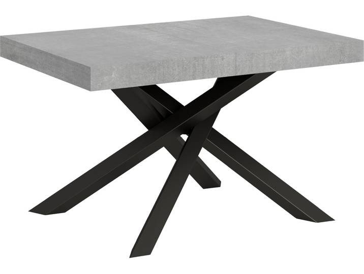 Table Extensible 90X130/234 Cm Volantis Cemento Structure Anthracite