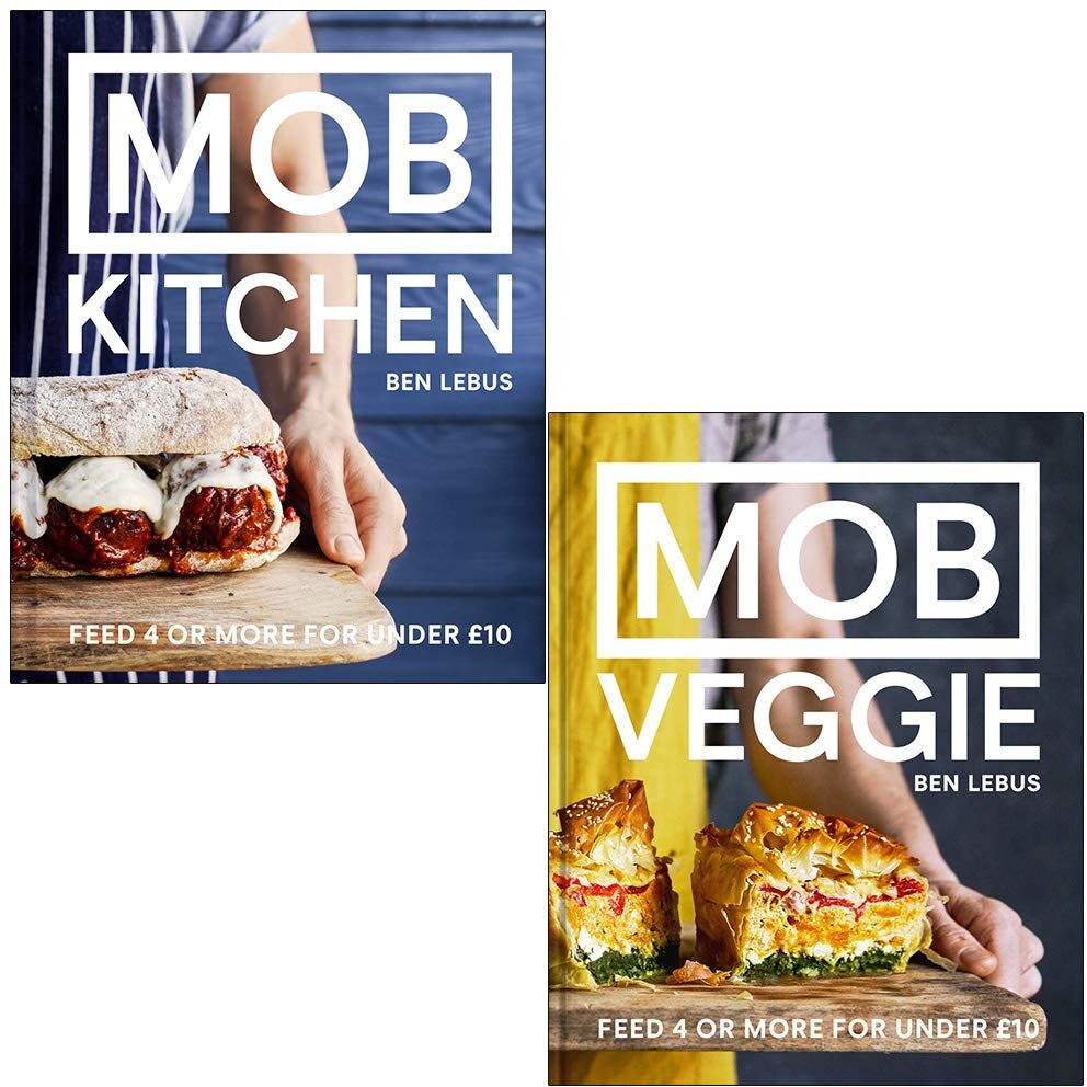 Pavilion Mob Kitchen & MOB Veggie Feed 4 or more for under 10 pounds By Ben Lebus 2 Books Collection Set