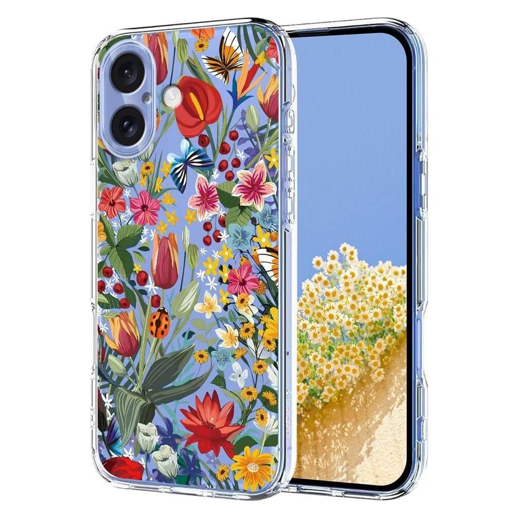 Cover-Discount iPhone 17 - Silikon Gummi Hülle Blumen (Apple iPhone 17) (62883501)