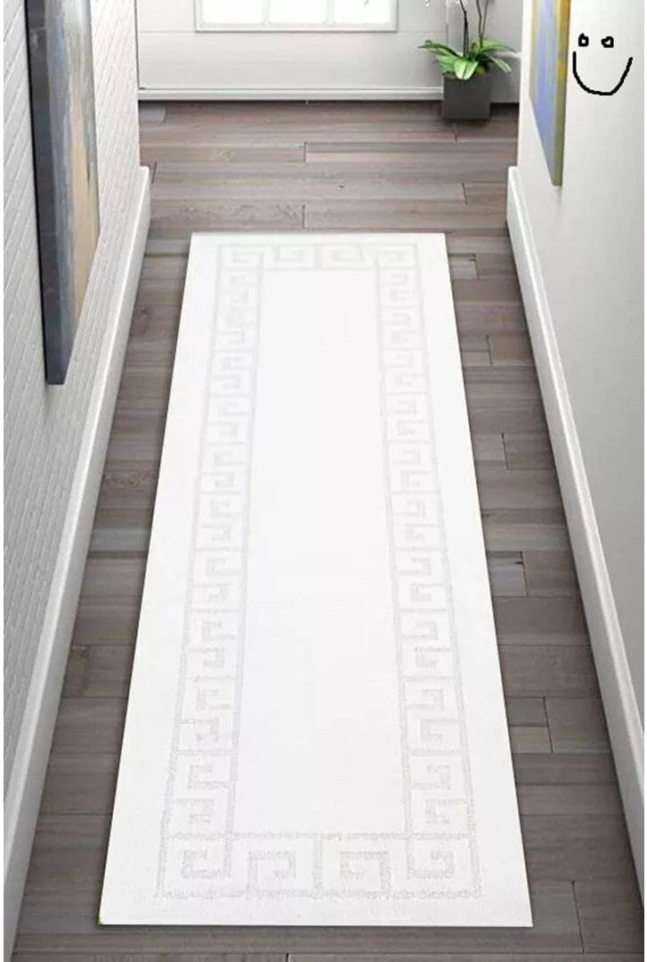 Fairmont Park Aiedan Rectangle Berber White Rectangle 80cm x 300cm
