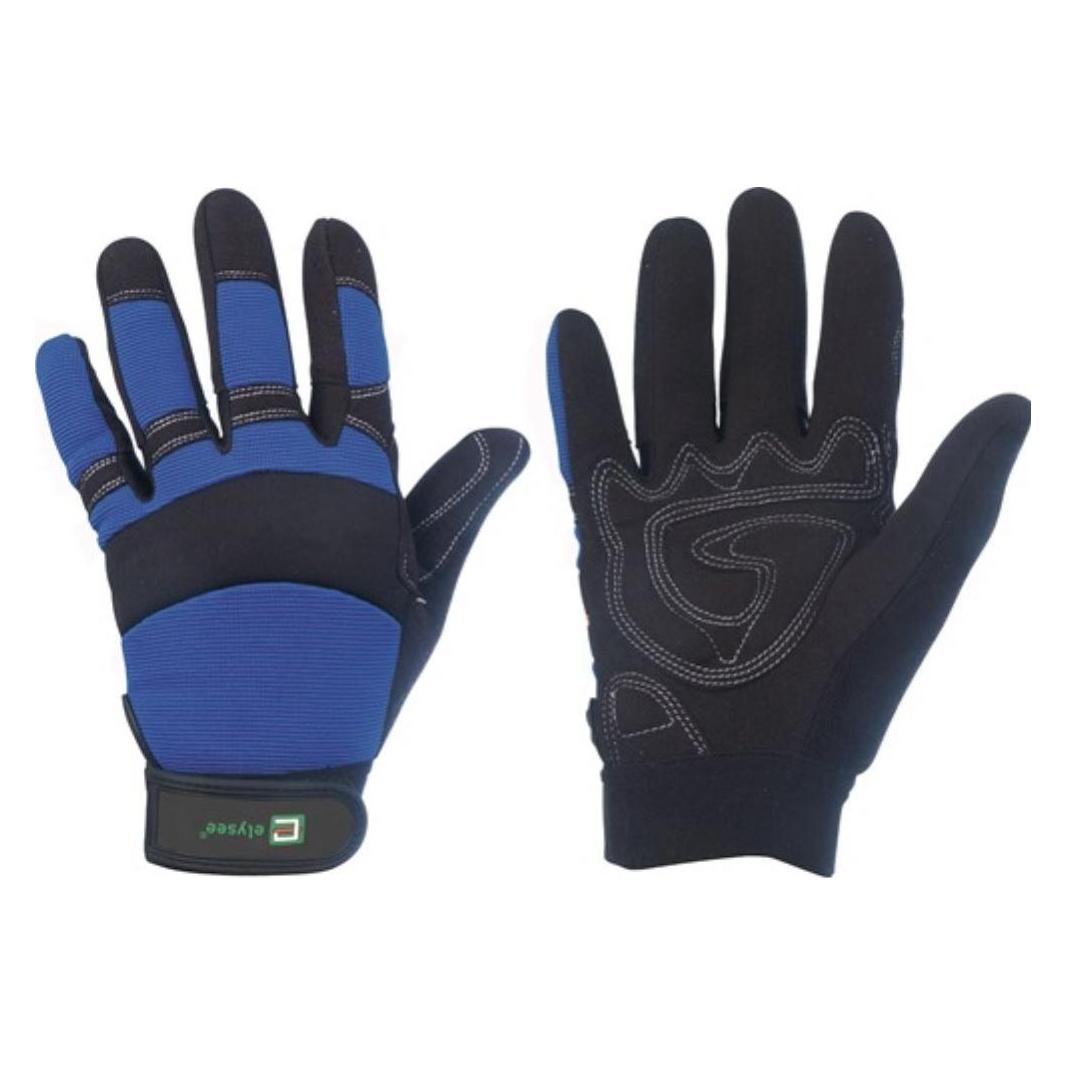 Elysee Kunstlederhandschuhe Master Grösse 10 schwarz/blau EN 388 PSA-Kategorie II (10) (0870-10H)