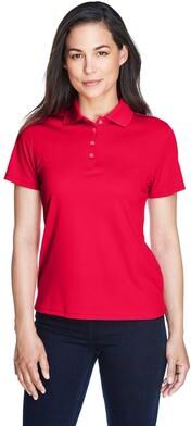 CORE365 78181 Women's Origin Performance Piqué Polo Shirt in Classic Red size 4XL   Polyester