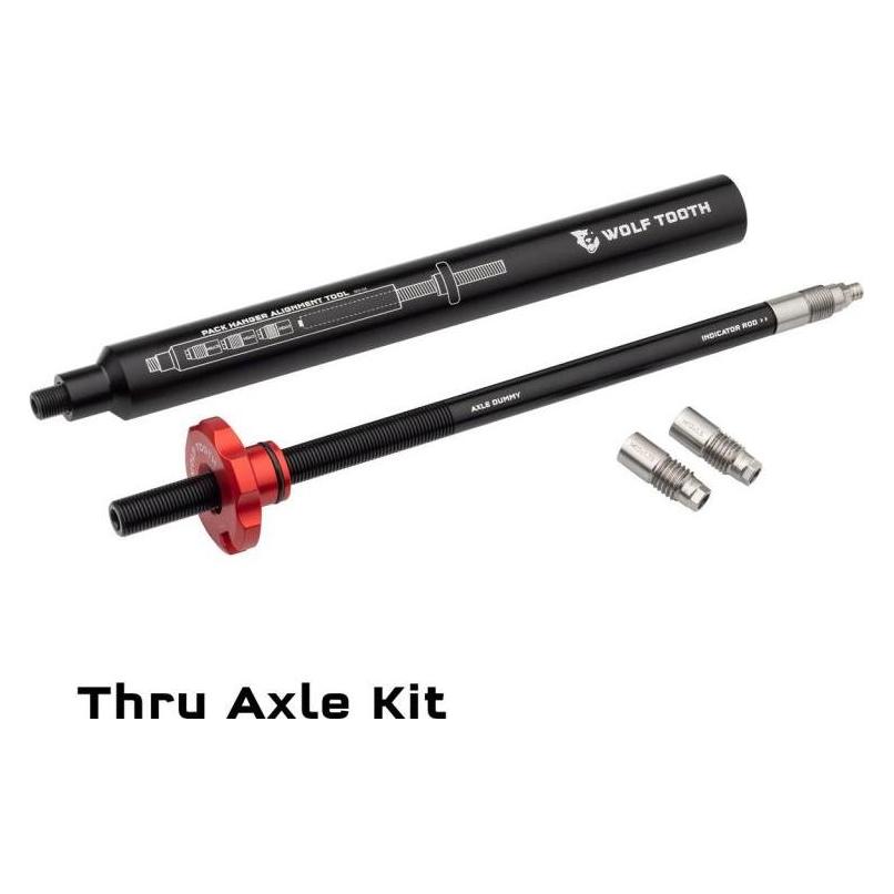 Wolf Tooth Hanger Alignment Tool Schaltaugen Richtwerkzeugset, 12mm Thru Axle, black (HAT-TA-KIT)