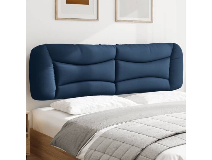 vidaXL Kopfteil-Kissen Hvar Blau 180 cm Stoff