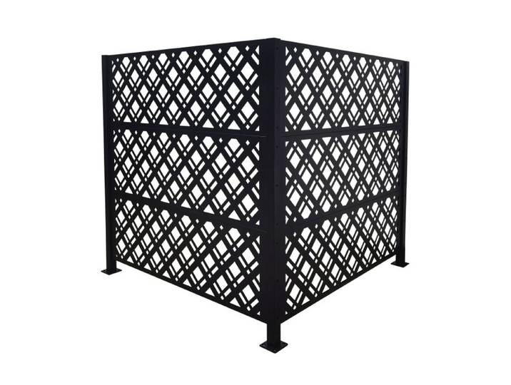 Relaxdays Cache-poubelles, h. 120 cm
