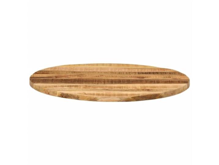 KTHLBRH Runde Tischplatte 90 x 3,8 cm Massivholz Mangoholz Rustikales Design, leicht zu reinigende glatte Oberfläche, vielseitig für verschiedene Untergründe