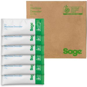 Sage Entkalker Appliances SCC101NEU0ZEU1, Pulver, Machine Descaler, für 6 Anwendungen, 6 x 25 g