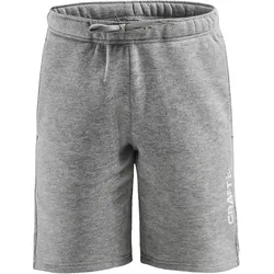 CRAFT Community Sweatshorts Kinder 950000 - grey melange 158/164