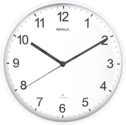 Maul, Wanduhr, Wanduhr/Funkuhr Sprint, Durchmesser: 300 mm, weiß, automatische Synchronisation, Batterie (30.50 cm)