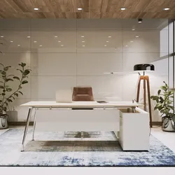 Chefbüro Schreibtisch mit Sideboard Sirello
