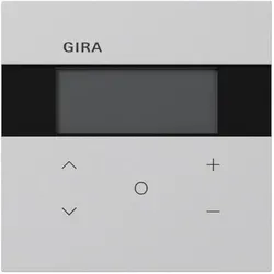 GIRA Raumtemperaturregler Unterputz KNX grau matt 200676 Basis+zentr Abdeckpl
