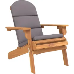 vidaXL Adirondack-Gartenstuhl mit Kissen Massivholz Akazie
