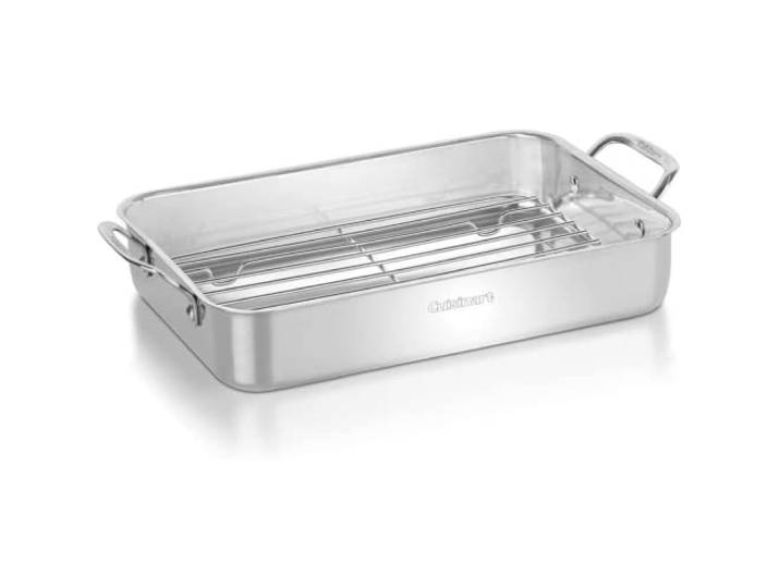 Cuisinart 7117–14RR Chef 's 35,6 cm Klassische Lasagne Pfanne mit Edelstahl Braten Rack