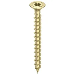 Senkkopfschrauben Vollgewinde Kohlenstoffstahl verzinkt gelb 6 x 30mm
