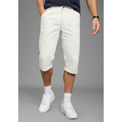 Bermudas ARIZONA "Tom", Herren, Gr. 64, N-Gr, weiß, Denim/Jeans, Obermaterial: 100% Baumwolle, unifarben, Basic, normal kniebedeckend, Hosen Bermudas