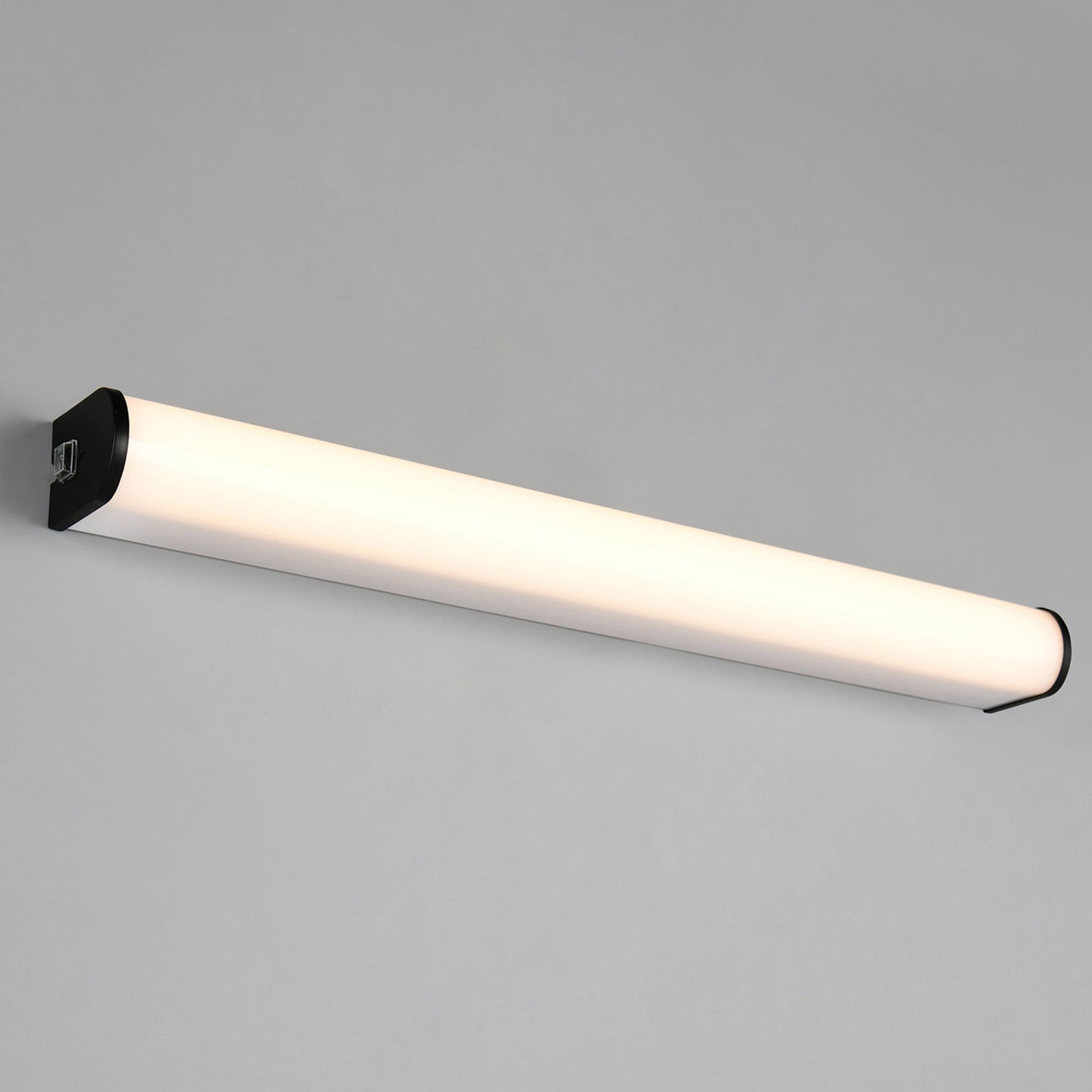 home24 Wandlamp Giacomo LED zwart/zwart van gelakt ijzer, 61 cm