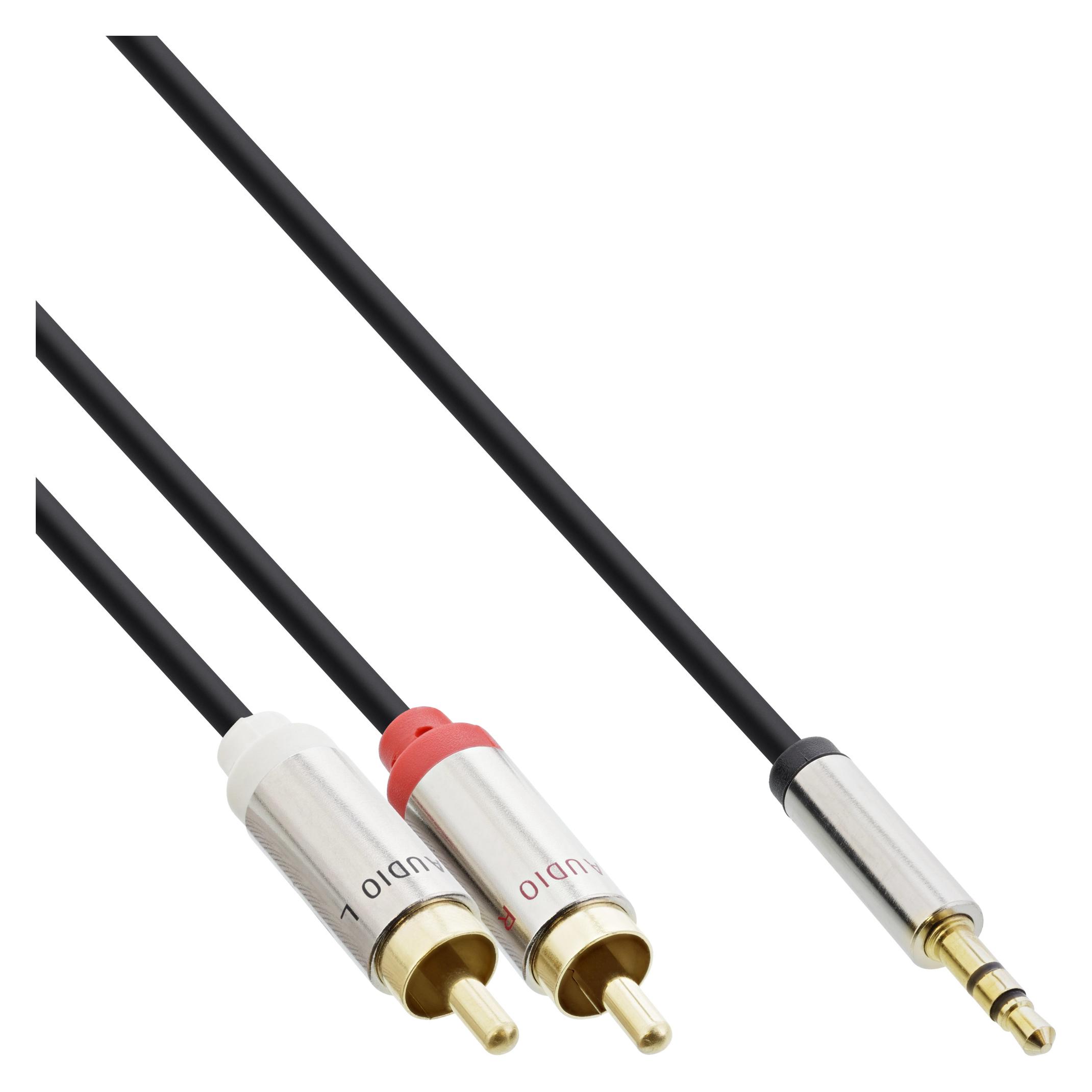 InLine Slim Audio Kabel Klinke 3 (3 m, AUX Kabel) (99243)