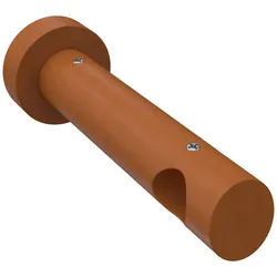 TRÄGER FÜR GARDINENSTANGEN 20 mm Ø, Talena 1-läufig, Kirschbaum