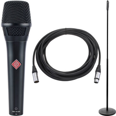 Neumann KMS 104 BK+ Elegance Bundle Noir