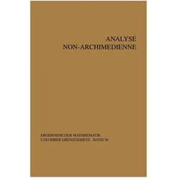Analyse non-archimedienne, Fachbücher von A. F. Monna
