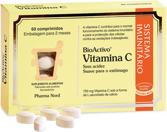 Bioactivo Suplemento Sistema Imunitário Vitamina C 60 comprimidos