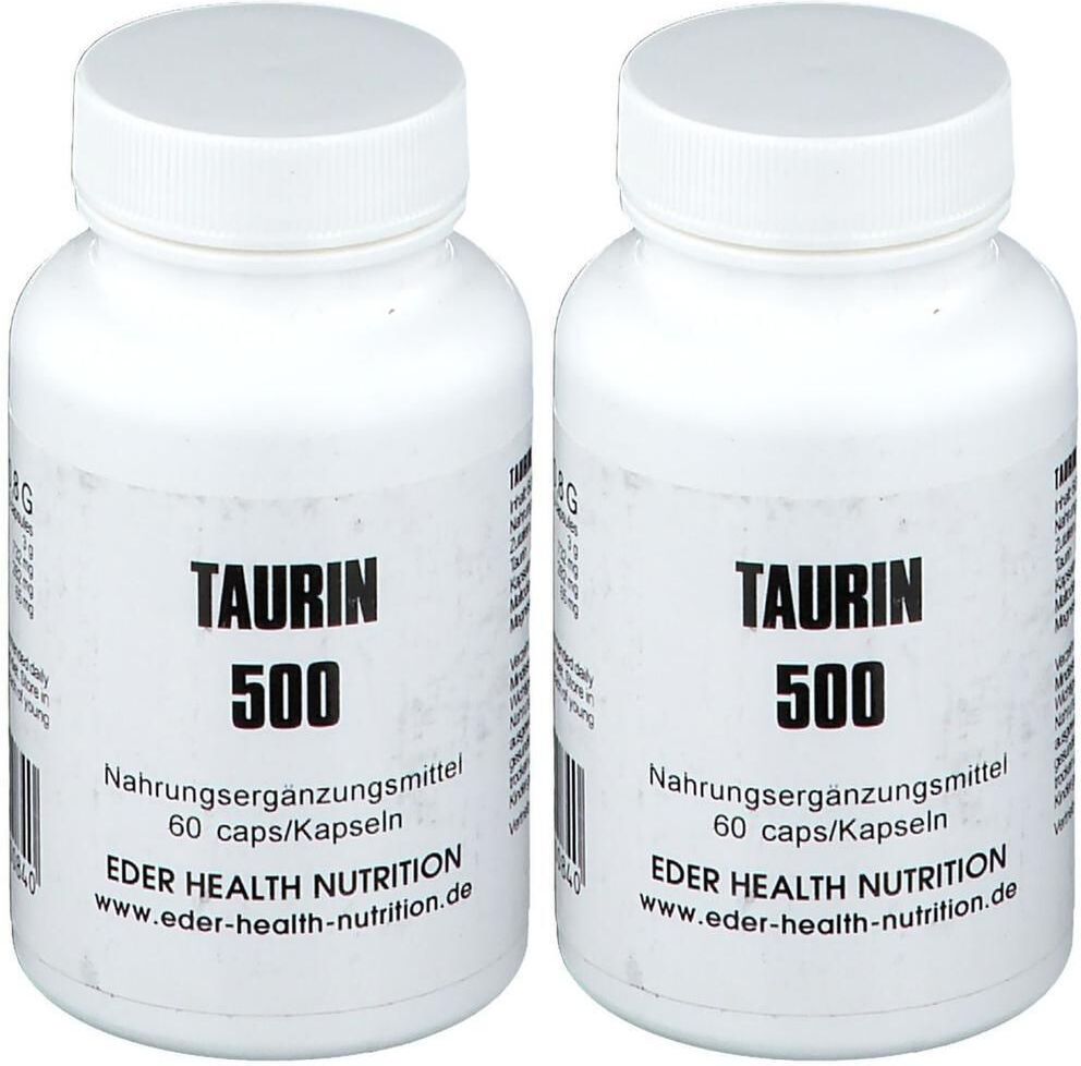 EDER Health Nutrition Taurin 500 Kapseln 2x 2x60 St