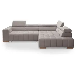 Exxpo by Gala Ecksofa mit Funktion Elias Cord Braun Cappuccino