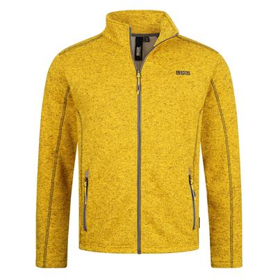 Fleecejacke DEPROC ACTIVE "YORKTON V MEN", Herren, Gr. S, gelb, Fleece, 100% Polyester, bequem hüftbedeckend, gerader Abschluss mit Gummizug, Jacken Fleecejacke, weiche Fleecejacke in traditioneller Optik