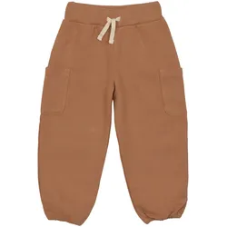 Lässig Jogginghose Waffelpiqué Little Gang, braun, 110