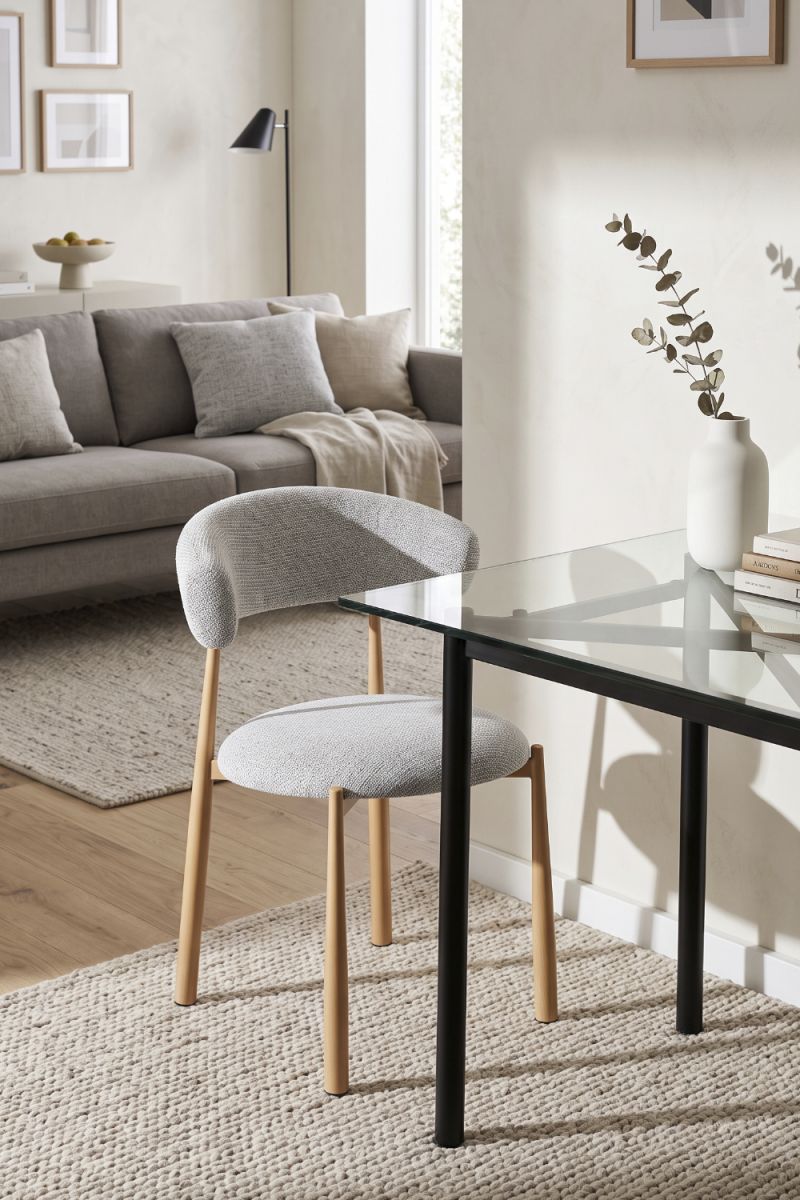 RegalosMiguel Silla Comedor Saga - Gris claro
