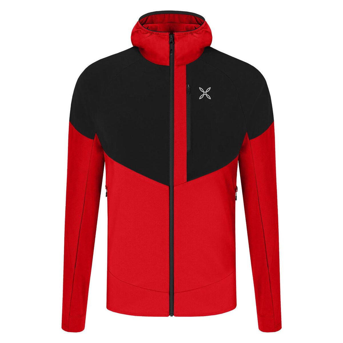 Montura Spitze WF Hooded Maglia rosso/black (1090) S MMAP53XS-PS524-1090-S