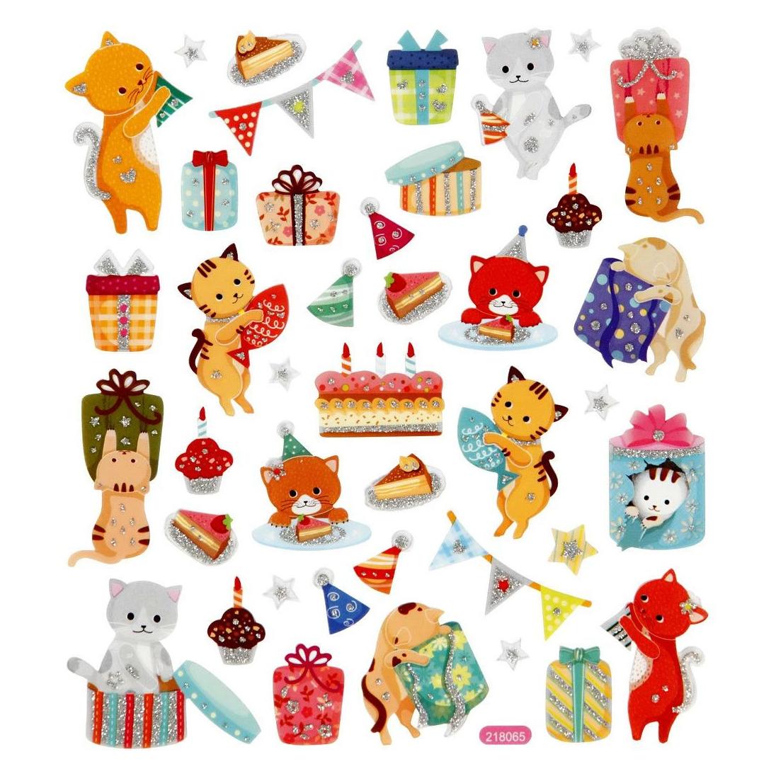 Creativ Company Motivsticker Katze/Geburtstag (38 Sticker) (29063)