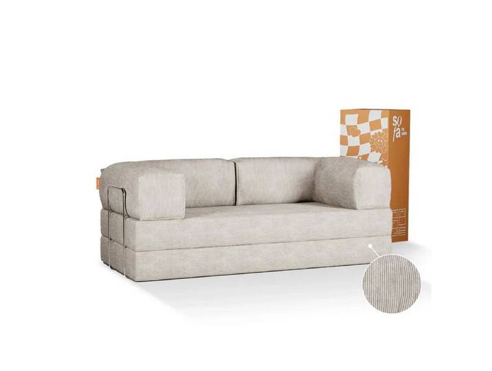 Ertex Schlafsofa The Growing Sofa Schlafsofa 2-3 Sitzer ausziehbar & kompakt