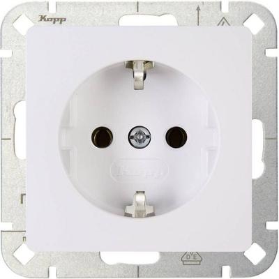 Kopp 1fach Einsatz Schutzkontakt-Steckdose HK05 Arktis-Weiß 923502002