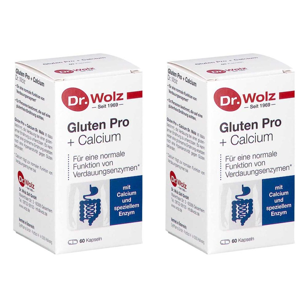 Dr. Wolz Zell GmbH Gluten Pro+calcium Kapseln 08107024