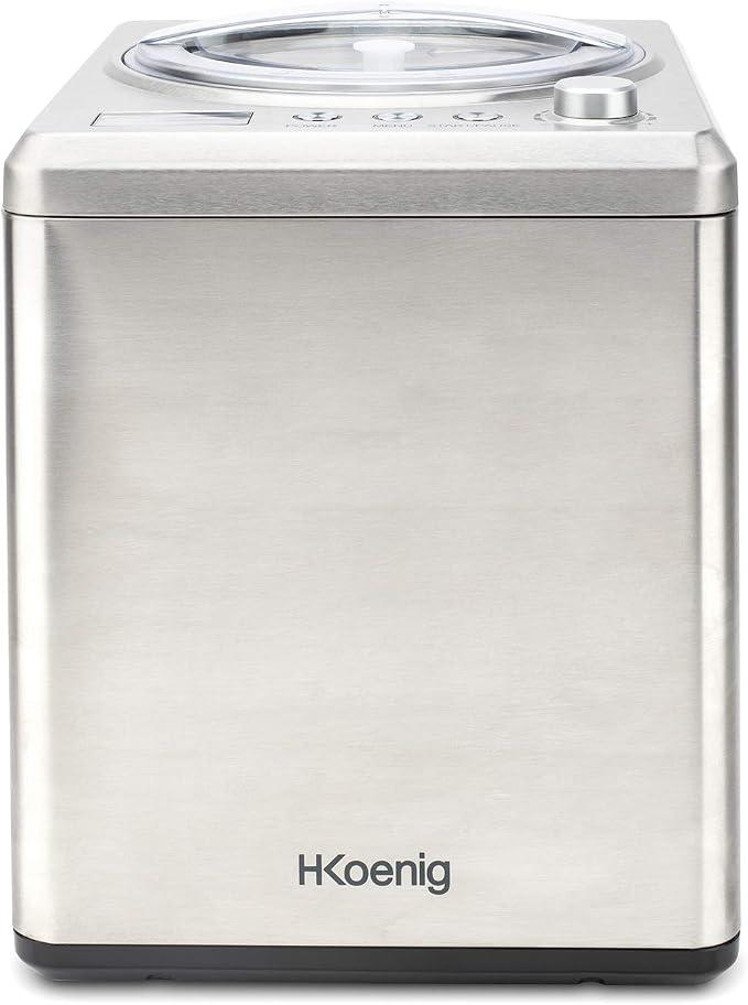 professionelle Eismaschine HF340 - Elektrisch - 2 L - 180 W - Kühlfunktion - Schnelle Zubereitung - Eis, Frozen Joghurt und Sorbet