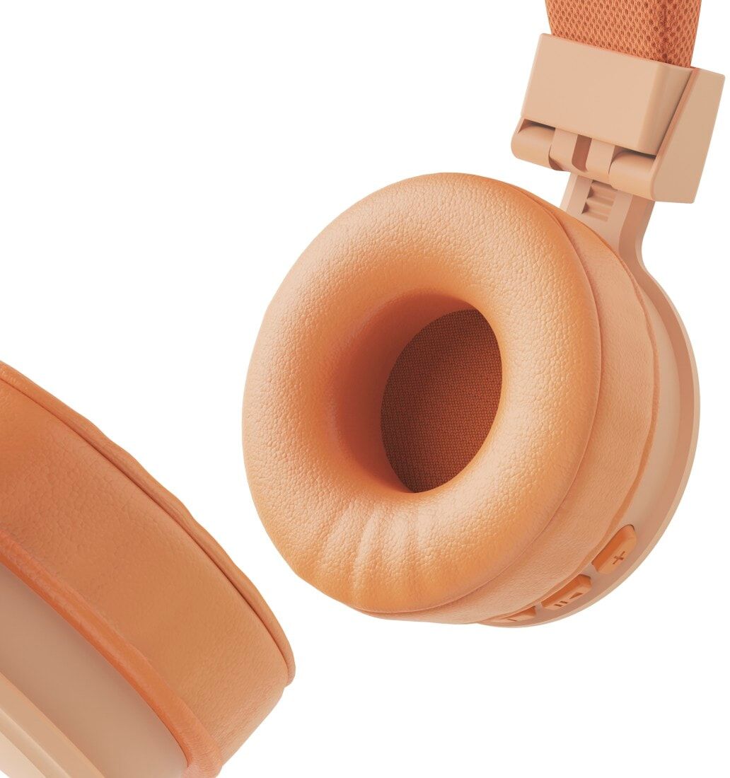 Hama On-Ear-Kopfhörer "Bluetooth Kopfhörer (kabellos, On-Ear, faltbar, mit Mikrofon)", orange, Kopfhörer, On-Ear-Kopfhörer
