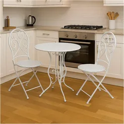 HTI-Living, Essgruppe, Essgruppe 3-teilig Lani Weiss